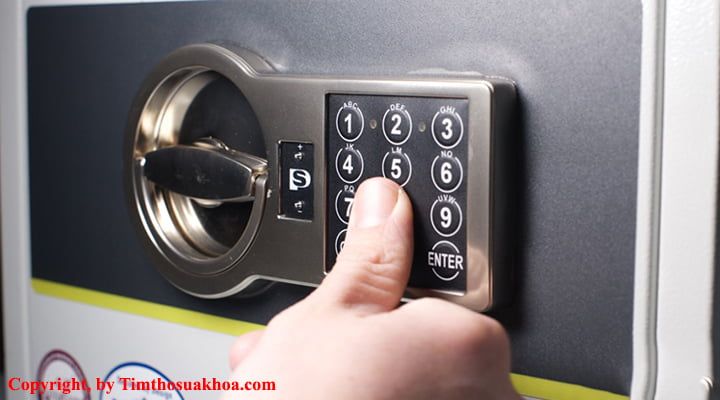 Ổ khóa két sắt điện tử không có màn hình hiển thị