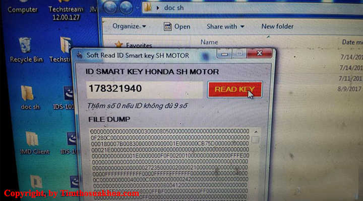 Phần mềm dò mã ID Smartkey